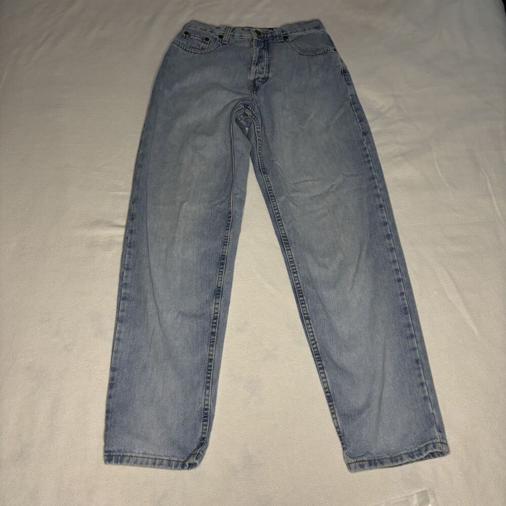 Eddie Bauer Denim‎ Jeans Men Size 6 Light Wash Excellent Vintage Button Fly High